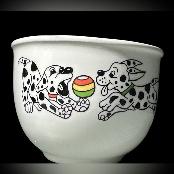 Ceramiche Egizia Other - Two Ceramiche Egizia Playful Dalmatian
Puppies oversized Mugs ~Made in Italy